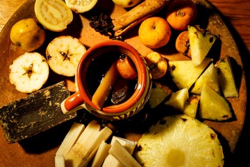 Ponche con tejocotes