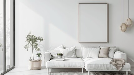 Modern Minimalist Living Room with Natural Light
