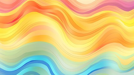 Obraz premium Abstract Colorful Wavy Lines Pattern Design