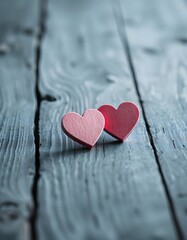 Fototapeta premium heart on wooden background