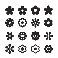 Floral Icon Vector Design Bundle.