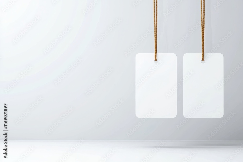 Poster modern price label design with transparent overlay effect for retail minimalist style studio setting