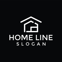 House logo. Architecture, real estate, construction and house logo design concept.
