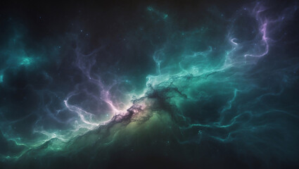 Fototapeta premium Dynamic and Colorful Nebula with Bursting Stars and Energy in the Starry Night Sky Wallpaper for Desktop Background