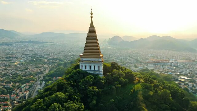 Stunning Aerial View of Guwahati City: A Scenic Landscape Tour of Assam