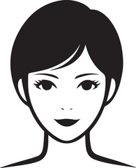 Beautiful Woman Face Vector Silhouette for Beauty and Fashion