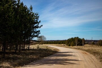road in the countryside