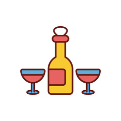 Wine vector icon