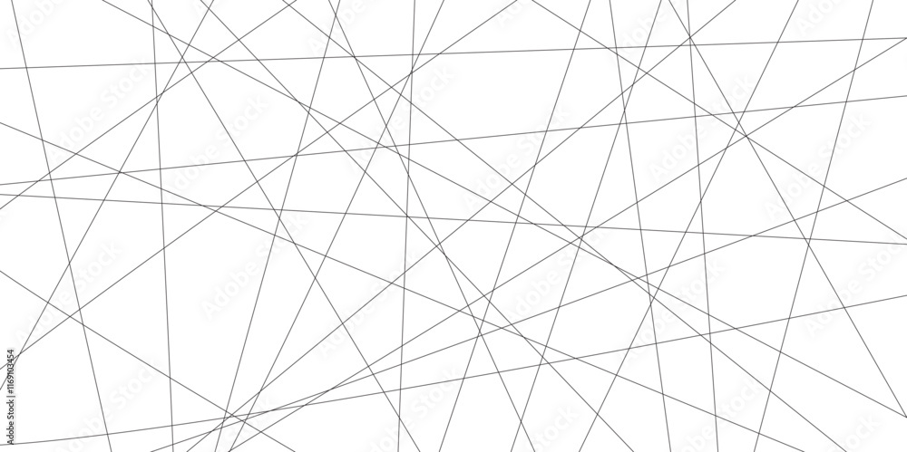 Aufkleber Abstract black lines with white background. Creative and geometric shape with luxury pattern and paper texture design. abstract background with stripes for website design Technology background.	