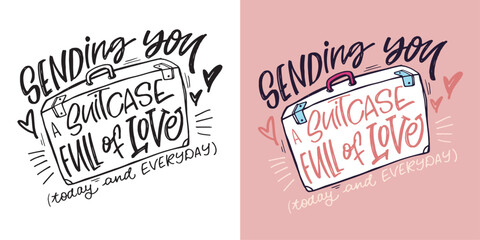 Trendy hand drawn doodle lettering quote about love and Valentine's day. Lettering for t-shirt design, mug print, bag print, clothes fashion. 100% hand drawn vector image.