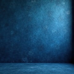 Dark blue textured cement wall, smoky studio backdrop, concrete, mood, grunge