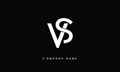 VS, SV, V, S Abstract Letters Logo Monogram