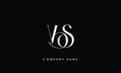 VS, SV, V, S Abstract Letters Logo Monogram