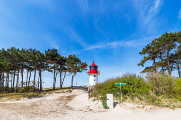 Der Leuchtturm Gellen auf der Insel Hiddensee