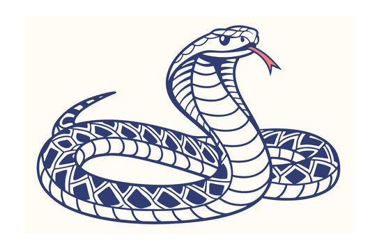 Snake Vector Art Illustration