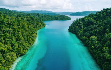 exotic destinations concept. Tetepare Island, Solomon Islands Venture to this uninhabited island with pristine rainforests and thriving coral reefs
