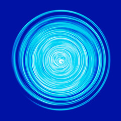 Abstract background with concentric circles in blue colors.