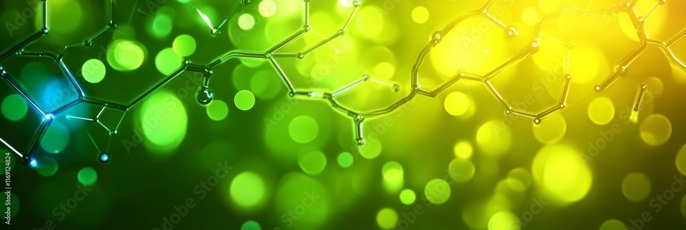 Poster abstract science or technology background with interconnected network points., 3d rendering