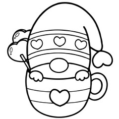 cartoon gnome valentine 