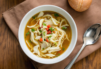 a bowl of cabbage soup