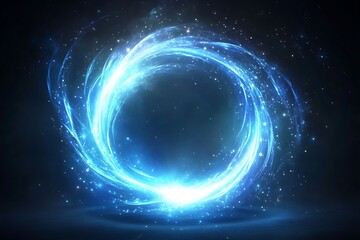 Obraz premium Abstract background. luminous swirling. Elegant glowing circle