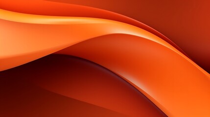 Abstract Orange and Brown Swirling Curves Design