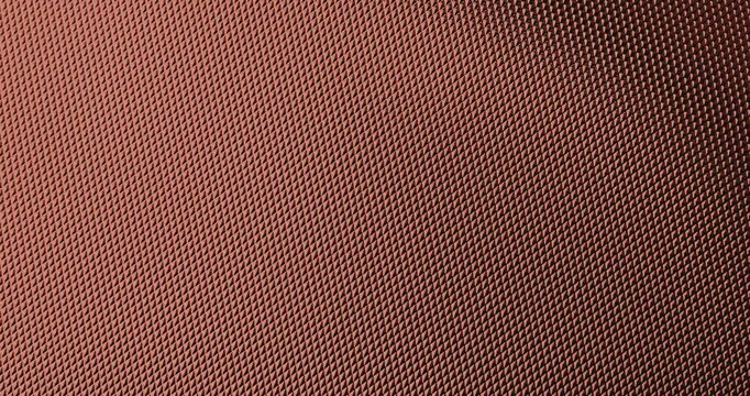 Texture with a convex diamond pattern and smooth camera movement. A high-resolution close-up of an embossed diamond pattern texture, reminiscent of grip designs on metal tools.