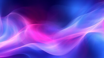 Naklejka premium Abstract Purple Blue Swirling Light Waves Background