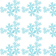 seamless snowflakes pattern