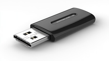 Black USB-C to DisplayPort adapter.