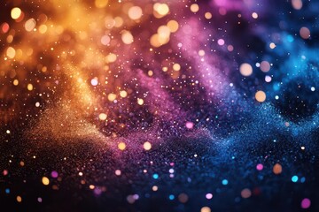 sparkling and colorful party background filled with confetti and lights creating an atmosphere of joy and celebration perfect for new years eve or festive events