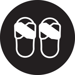 Slippers glyph icon