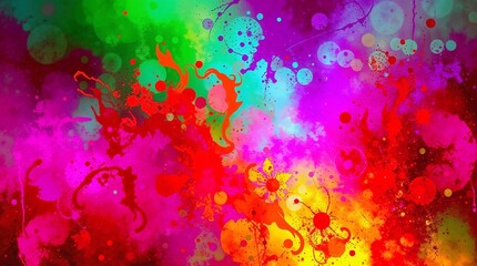 Fototapeta premium Arrière-plan abstrait aux couleurs du festival de holi.