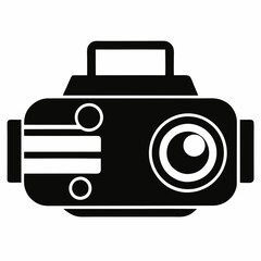 Dashcam Silhouette Vector Design
