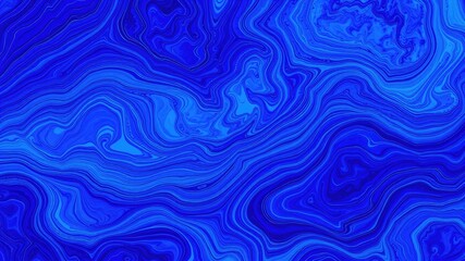 Fototapeta premium Abstract Blue Swirling Liquid Marble Texture Background Design