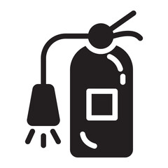 Obraz premium fire extinguisher glyph icon
