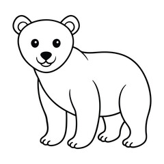 Naklejka premium illustration of a cute bear 