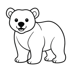 Fototapeta premium illustration of a cute bear 