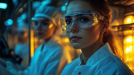 Scientists performing particle size analysis on pharmaceutical powders