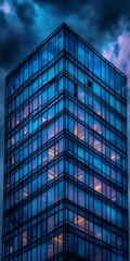 Obraz premium geometric glass building