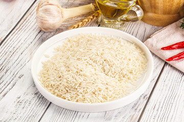 Indian cuisine - raw basmati rice