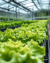 Modern agriculture with hydroponics systems