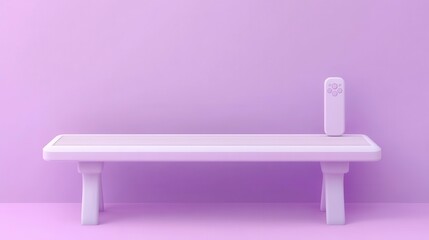 Minimalist furniture design showcase modern studio product photography clean environment front view aesthetic appeal