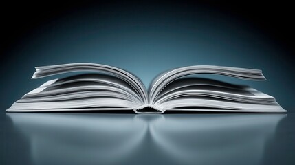 Exploring knowledge through an open book home library photography indoor wide angle learning concept