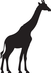 Fototapeta premium Giraffe Silhouette Vector for Unique Art Projects