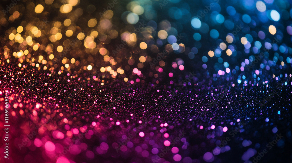 Aufkleber bright bokeh lights create a mesmerizing colorful backdrop for decoration or design