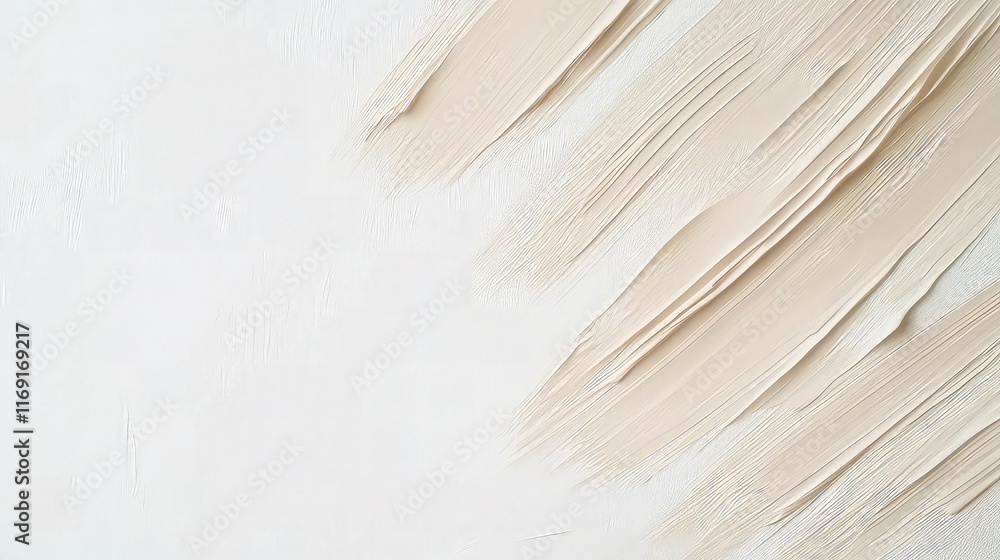 Aufkleber a minimalistic background with subtle brushstrokes in soft, light beige on a clean white backdrop. t