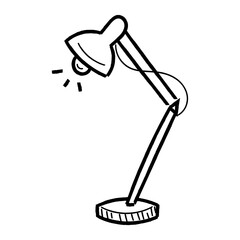 illustration of a lamp isolated icon vector