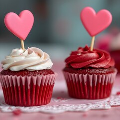 cupcake with heart