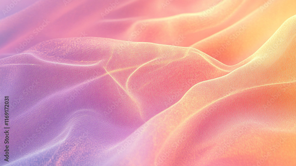 Poster soft pastel waves create a serene and calming abstract background for artistic projects
